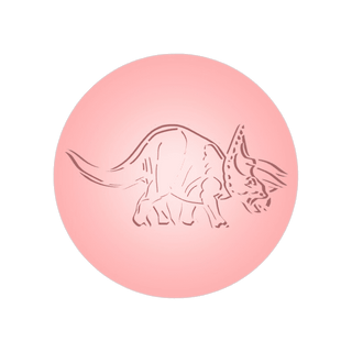 70mm Triceratops stamp (1)
